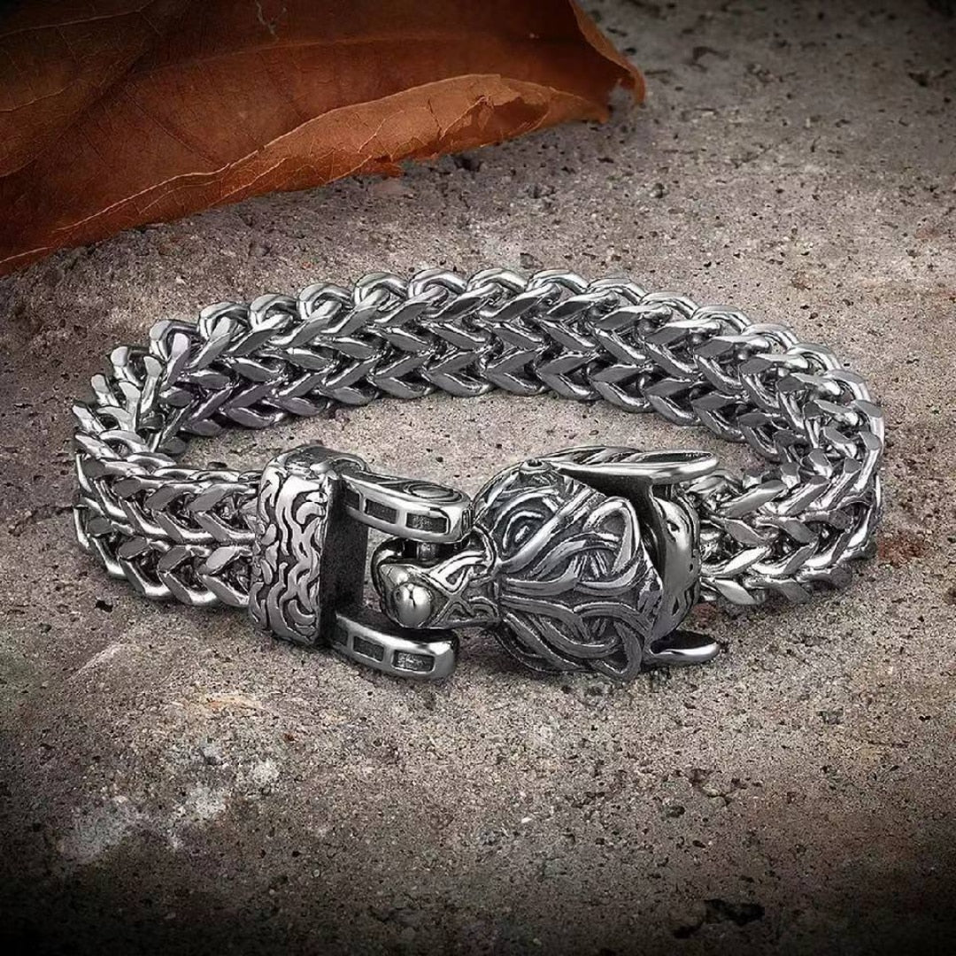 Luxurious Stainless Steel Wolf Bracelets