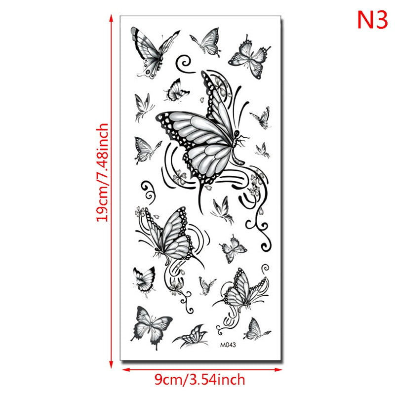 Luxury Butterfly Temporary Tattoo