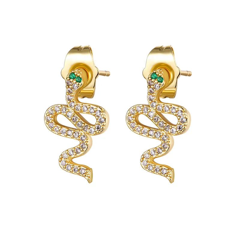Cute Crystal Snake Piercing