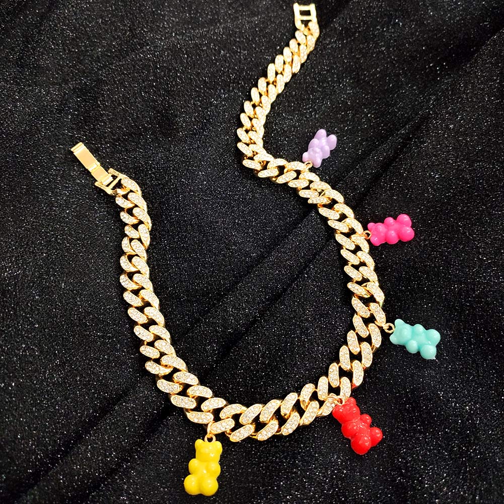 Luxurious Crystal Bear Necklace