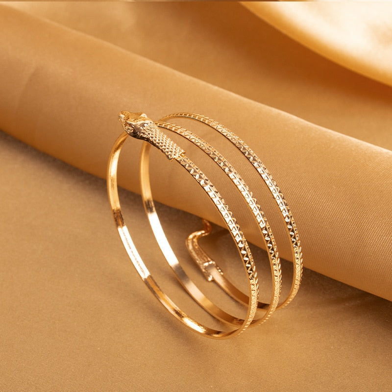 New Fashion Coiled Snake Bracelets - animalchanel