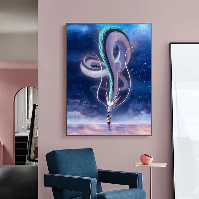 Unique moderne Dragon Canvas