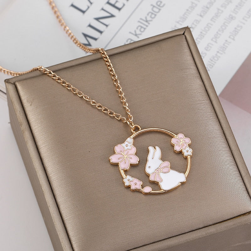 cute bunny necklace - animalchanel