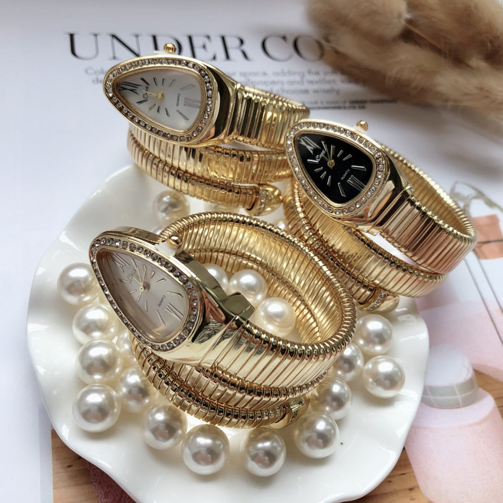 Elegant Snake Wemen Watch - animalchanel