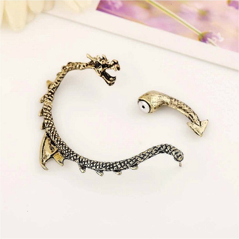 Unique Dragon Cuff Earrings