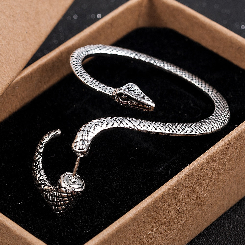 New Goth snake earrings - animalchanel