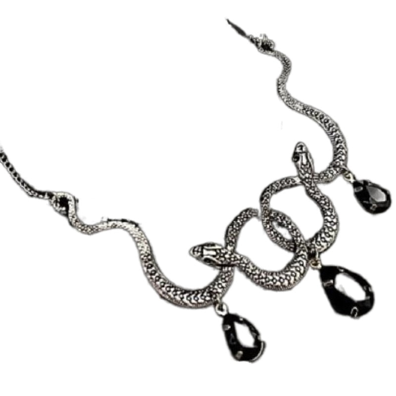 New Goth Snake Necklace - animalchanel