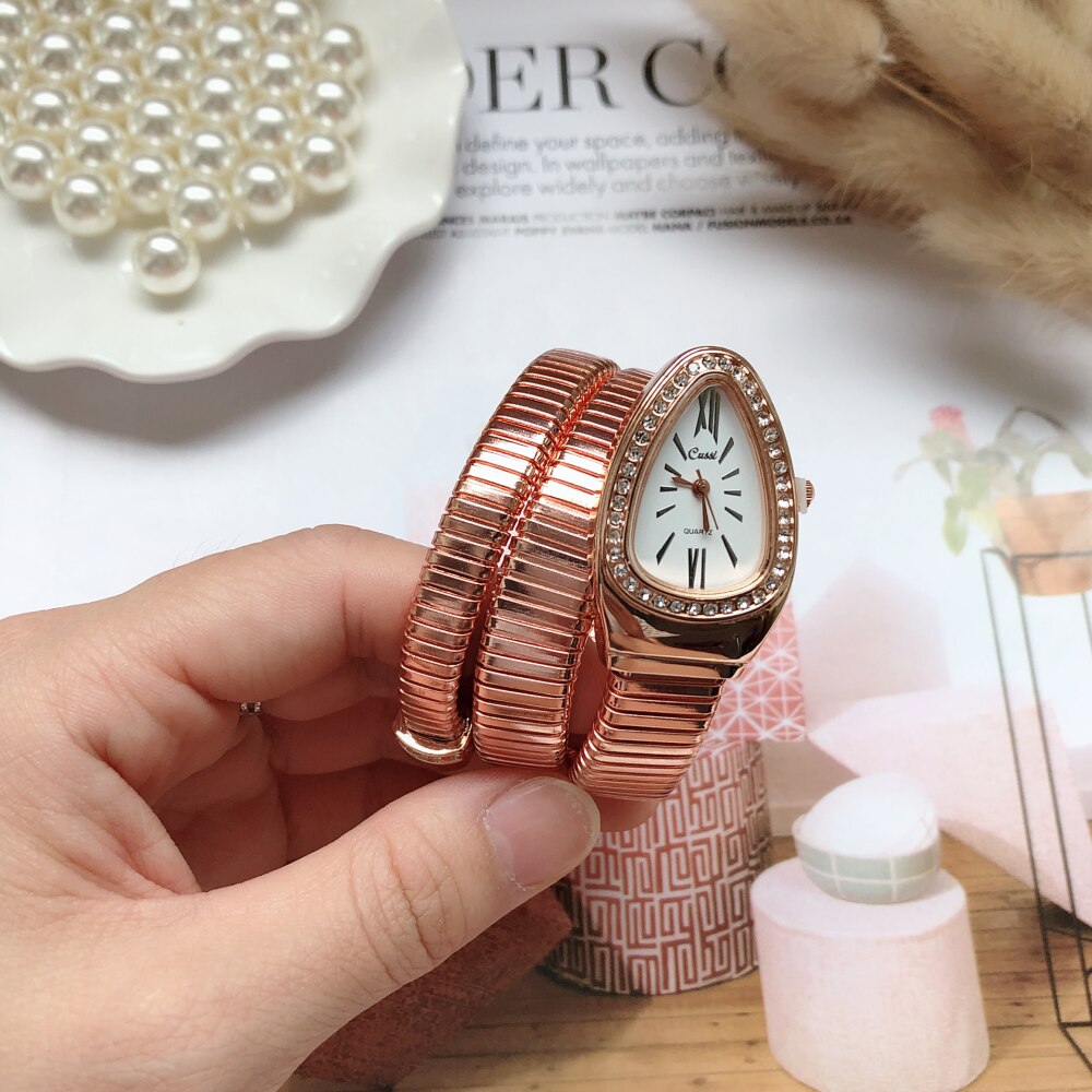 Elegant Snake Wemen Watch - animalchanel