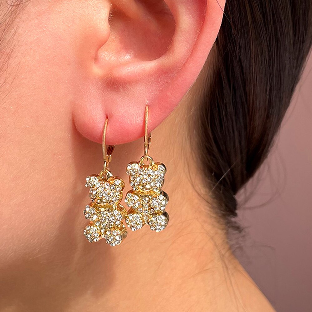 Fashion Colorful Crystal Earrings