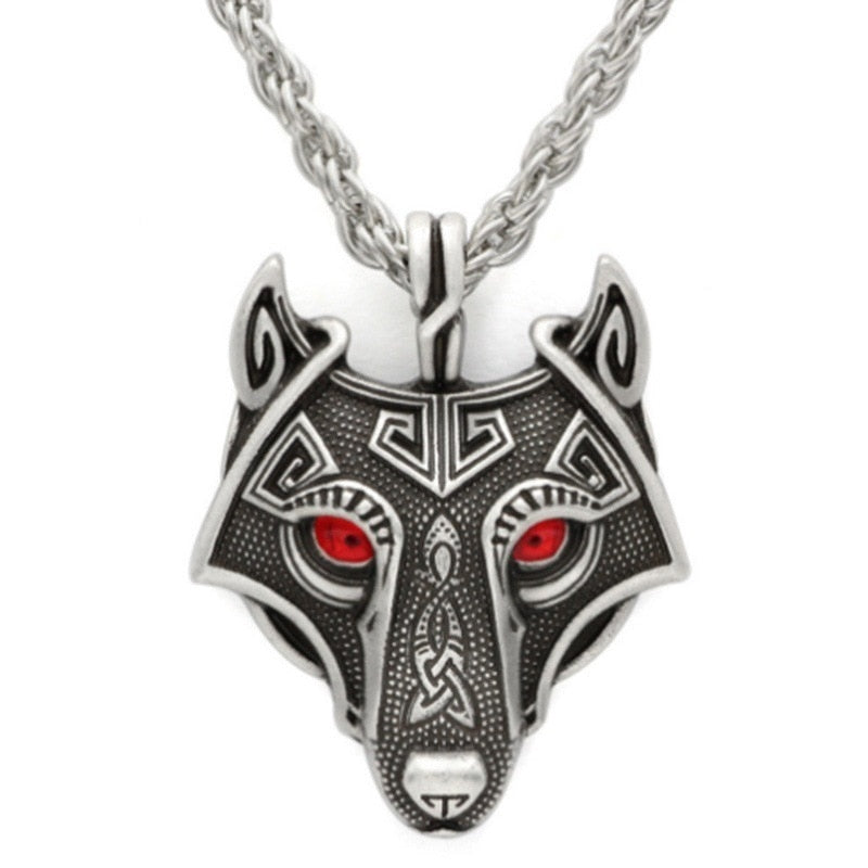 Viking Wolf Head Necklaces