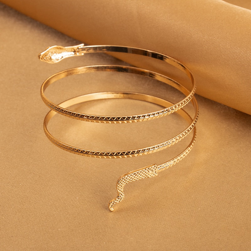 New Fashion Coiled Snake Bracelets - animalchanel