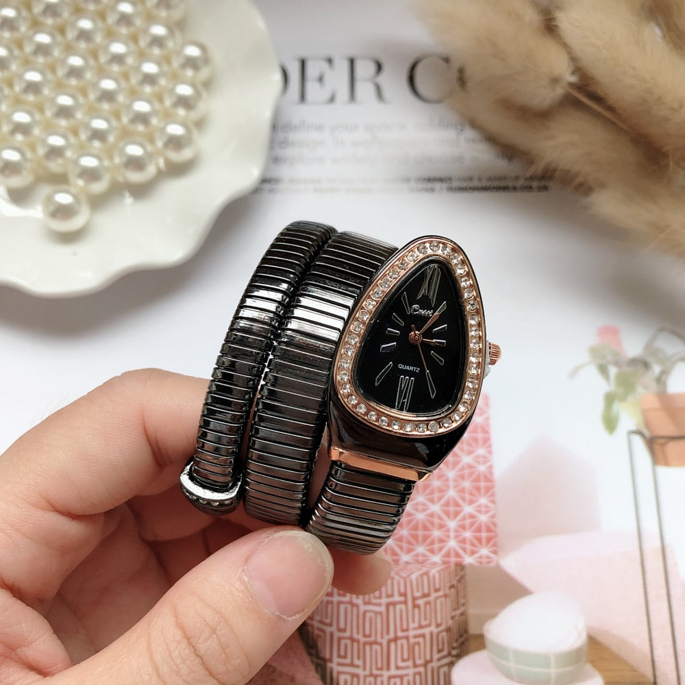 Elegant Snake Wemen Watch - animalchanel