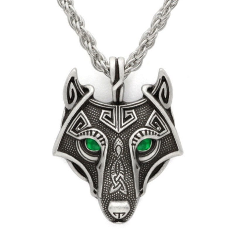 Viking Wolf Head Necklaces