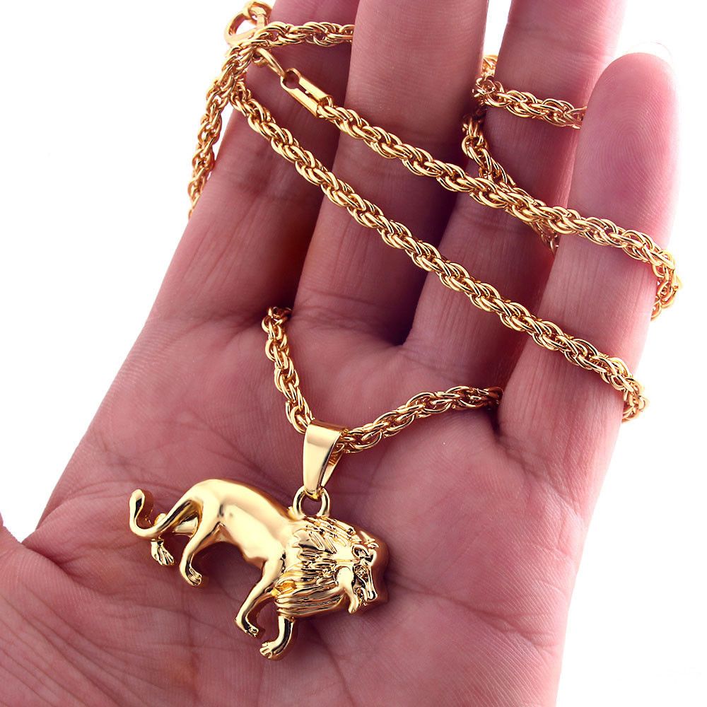 Unique hip hop lion necklace - animalchanel