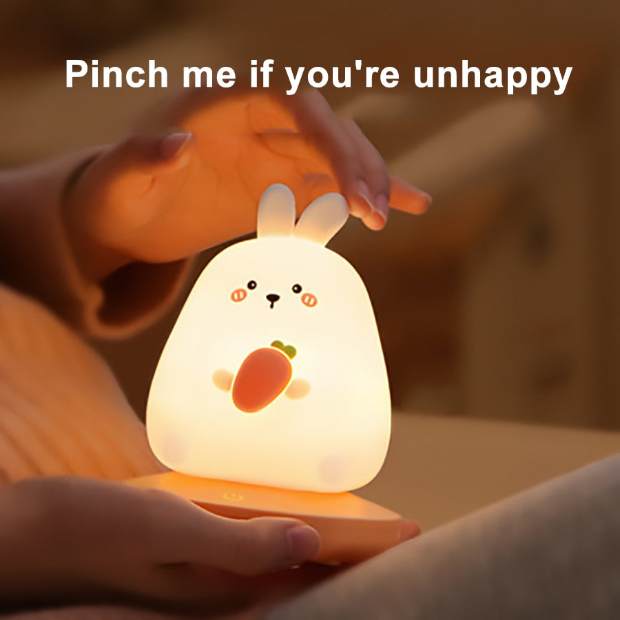 Adorable Bunny Carrot LED LAMP