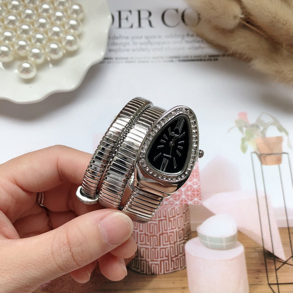 Elegant Snake Wemen Watch - animalchanel