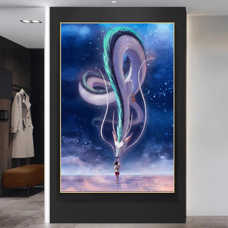 Unique moderne Dragon Canvas