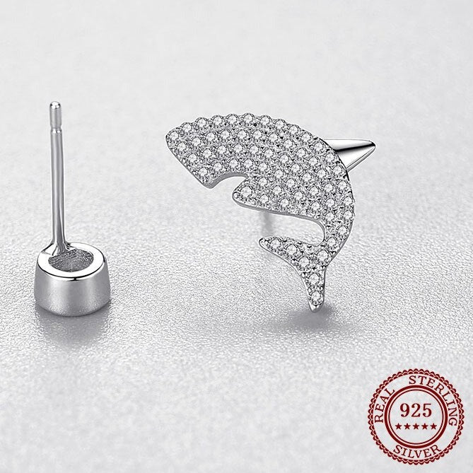 Luxurious Shark Stud Earrings