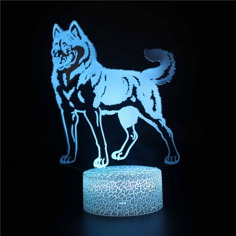 Unique Wolf Lamp neight - animalchanel