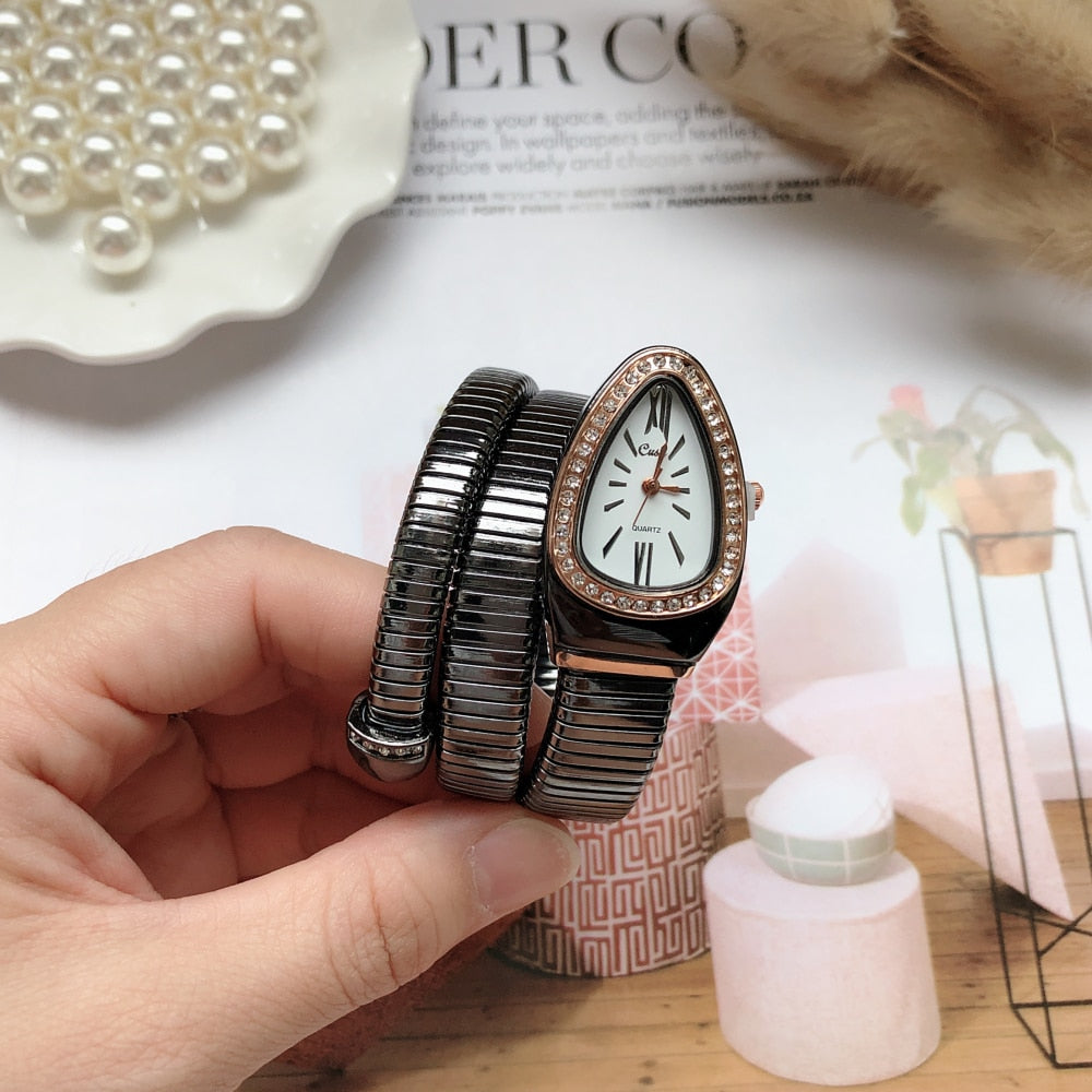 Elegant Snake Wemen Watch - animalchanel