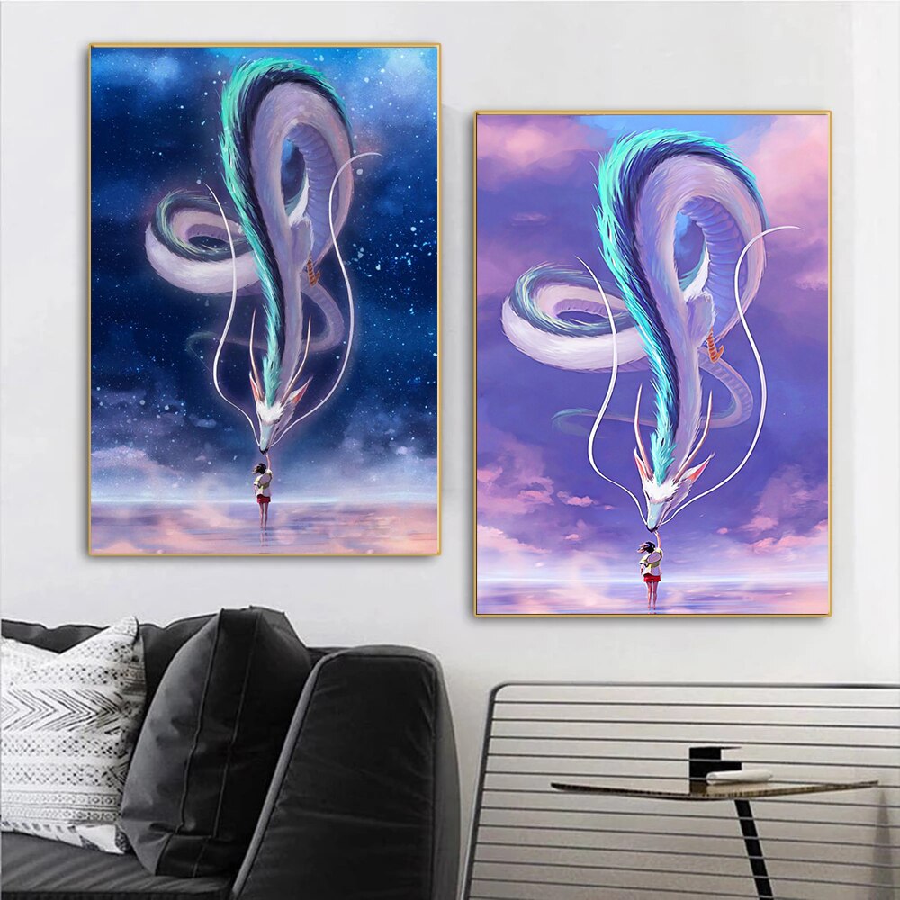 Unique moderne Dragon Canvas