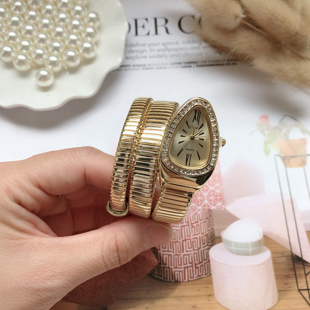 Elegant Snake Wemen Watch - animalchanel