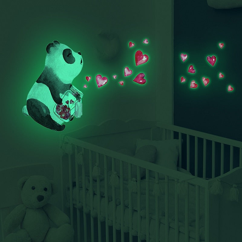 Amazing Panda Wall Stickers Glowing - animalchanel