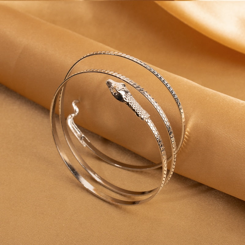 New Fashion Coiled Snake Bracelets - animalchanel