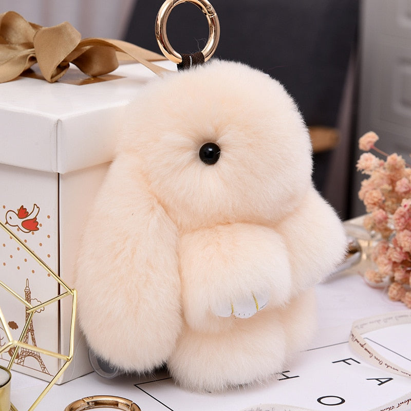 Adorable bunny key ring