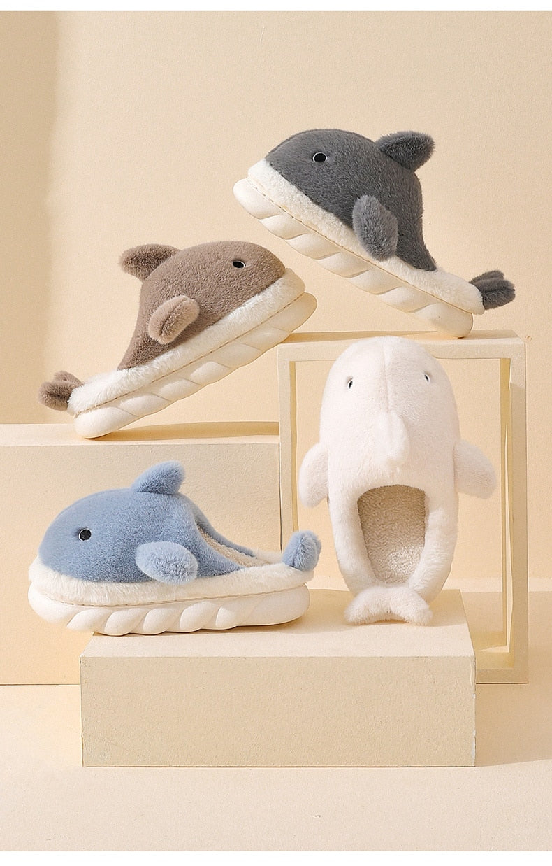 Amazing Shark Cotton Slippers - animalchanel
