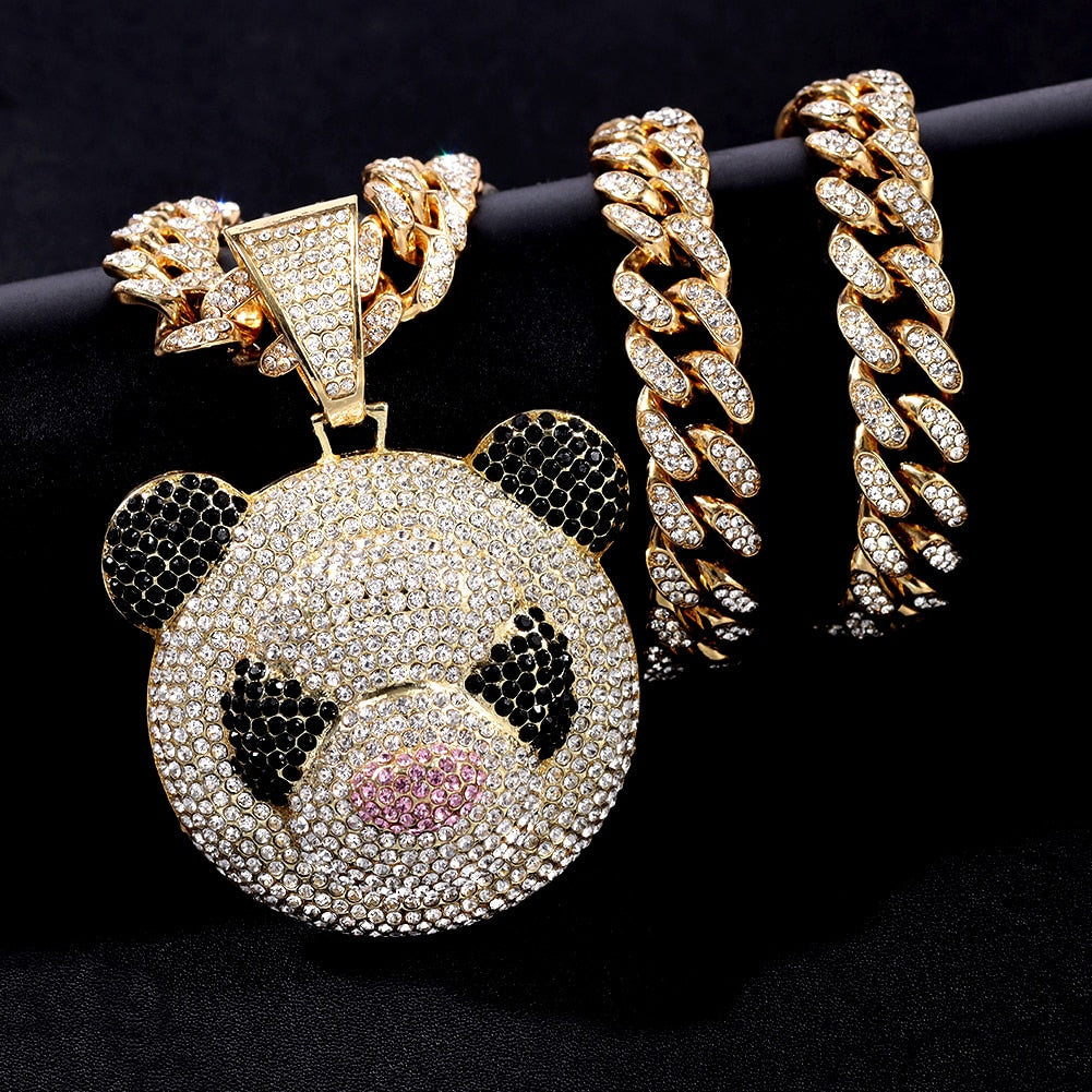 Crystal Panda Necklace