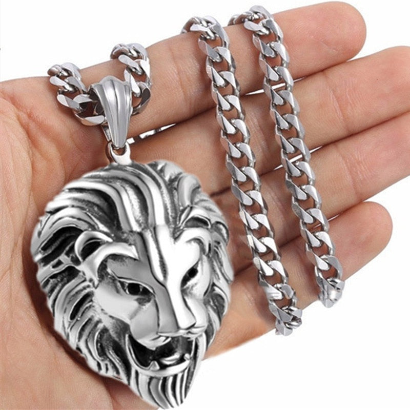 Gorgeous Lion Head Necklaces - animalchanel
