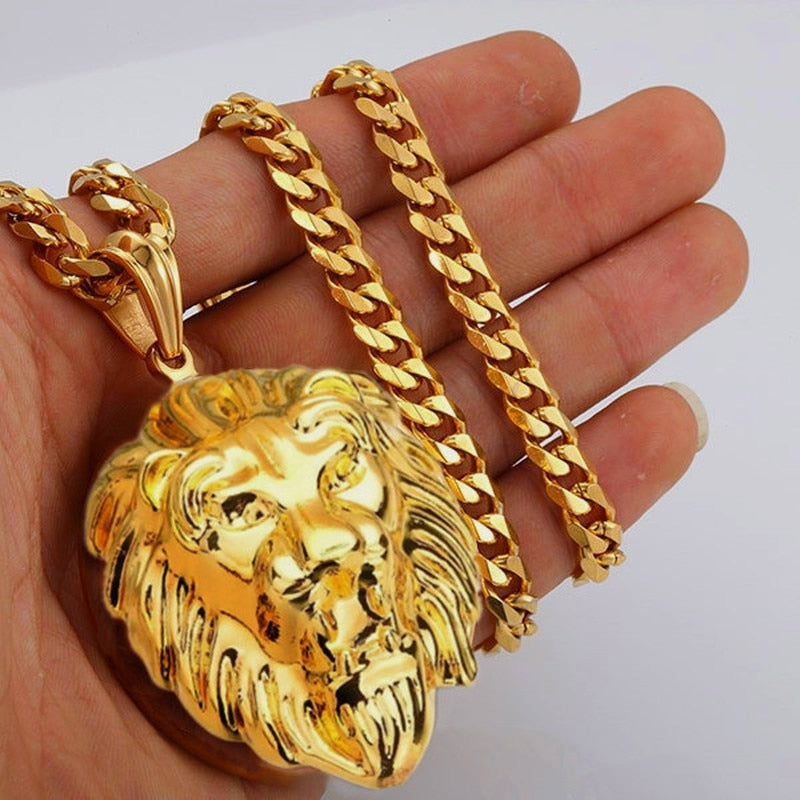 Gorgeous Lion Head Necklaces - animalchanel