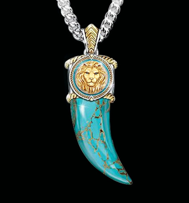 unique lion necklace - animalchanel