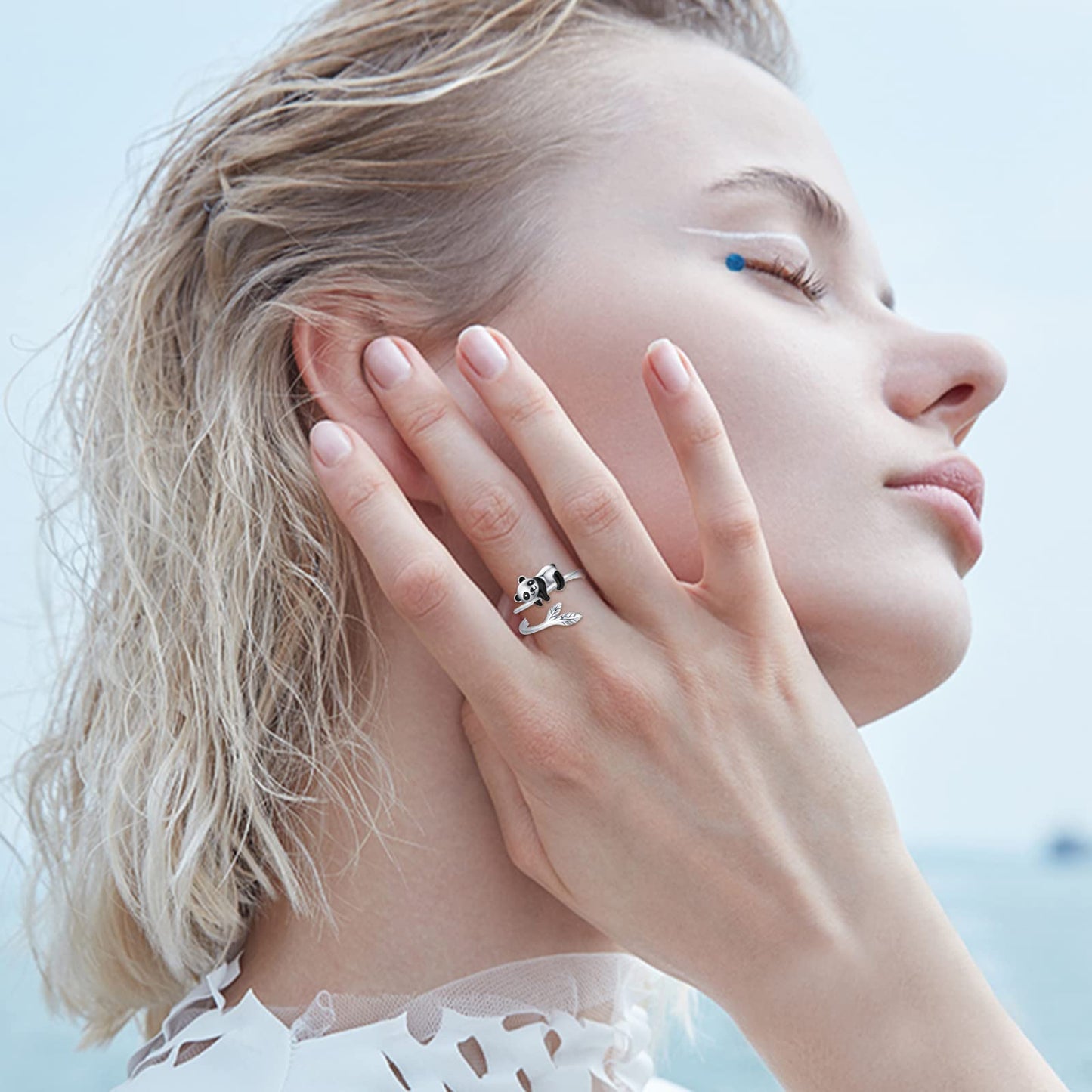 Cute Panda Bamboo Ring - animalchanel