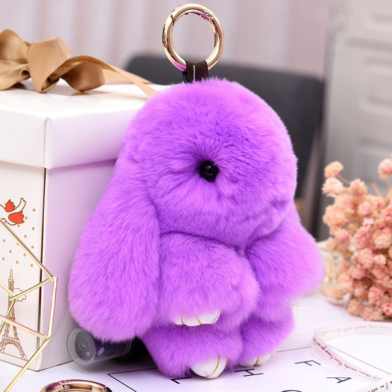 Adorable bunny key ring