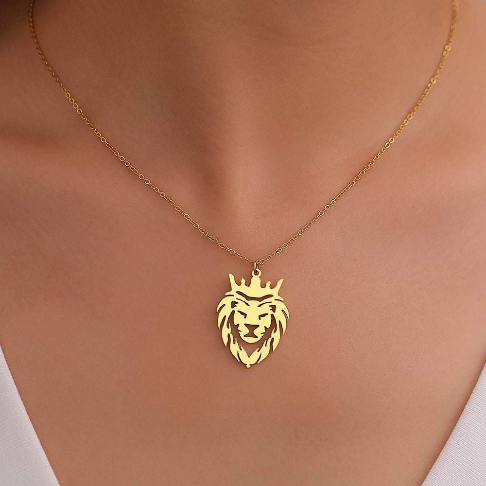 Simple Lion necklace - animalchanel