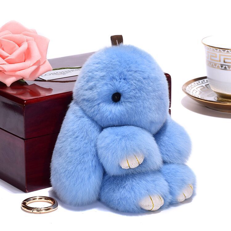 Adorable bunny key ring