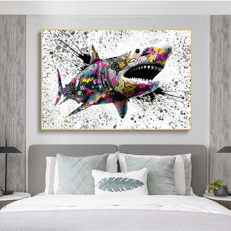 Amazing Shark Canvas - animalchanel