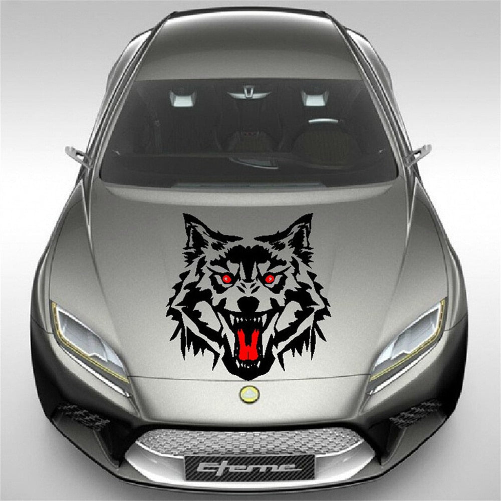 Amazing Wolf Head Car Sticker