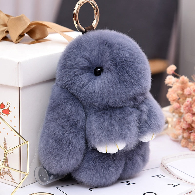 Adorable bunny key ring