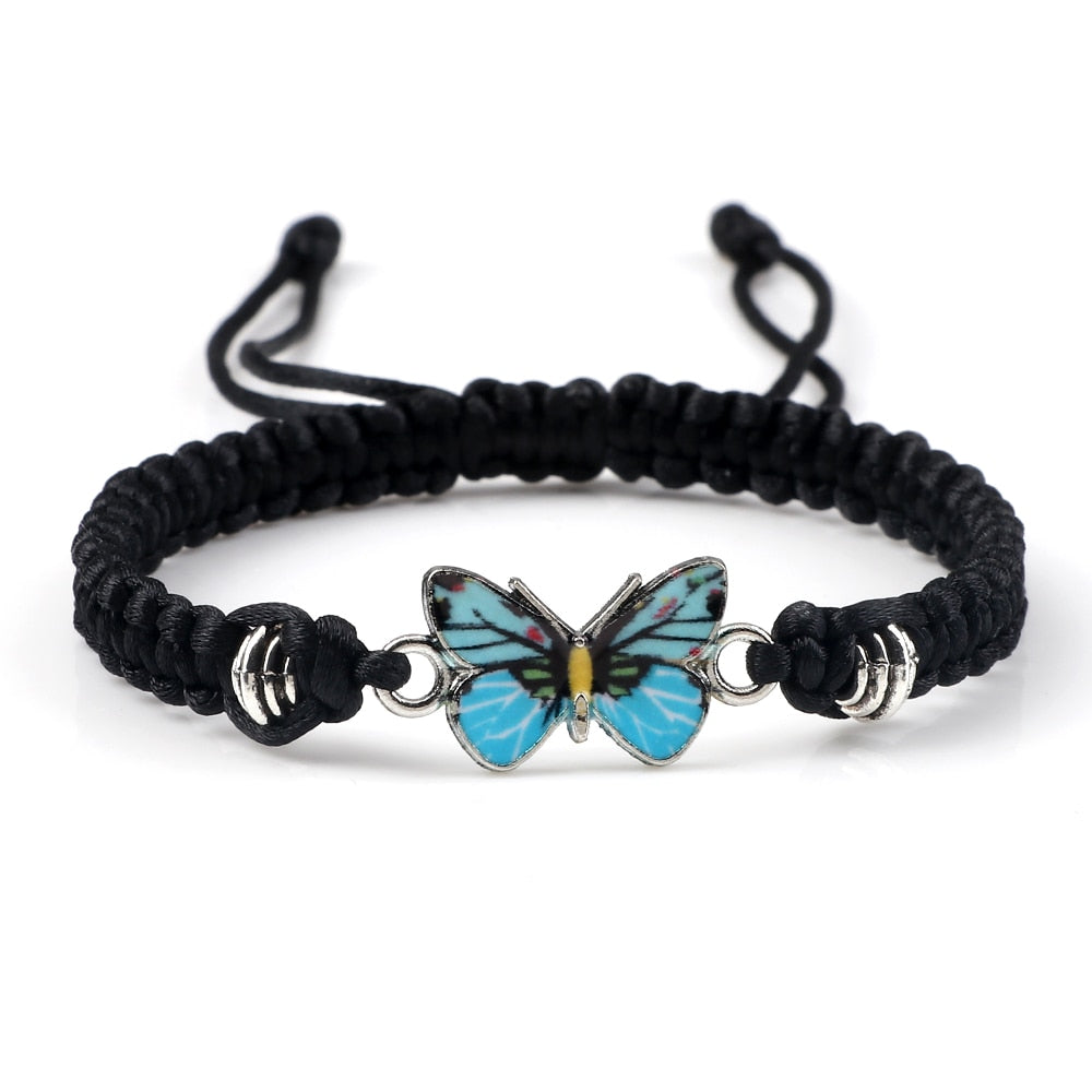 Cute Butterfly Handmade Braided Bracelet - animalchanel