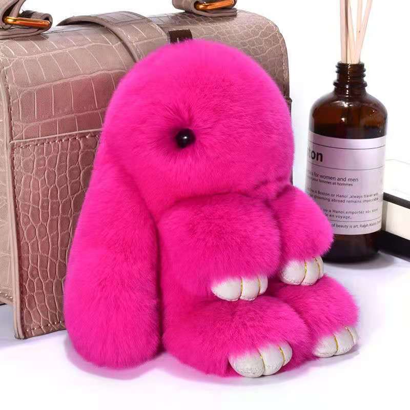 Adorable bunny key ring