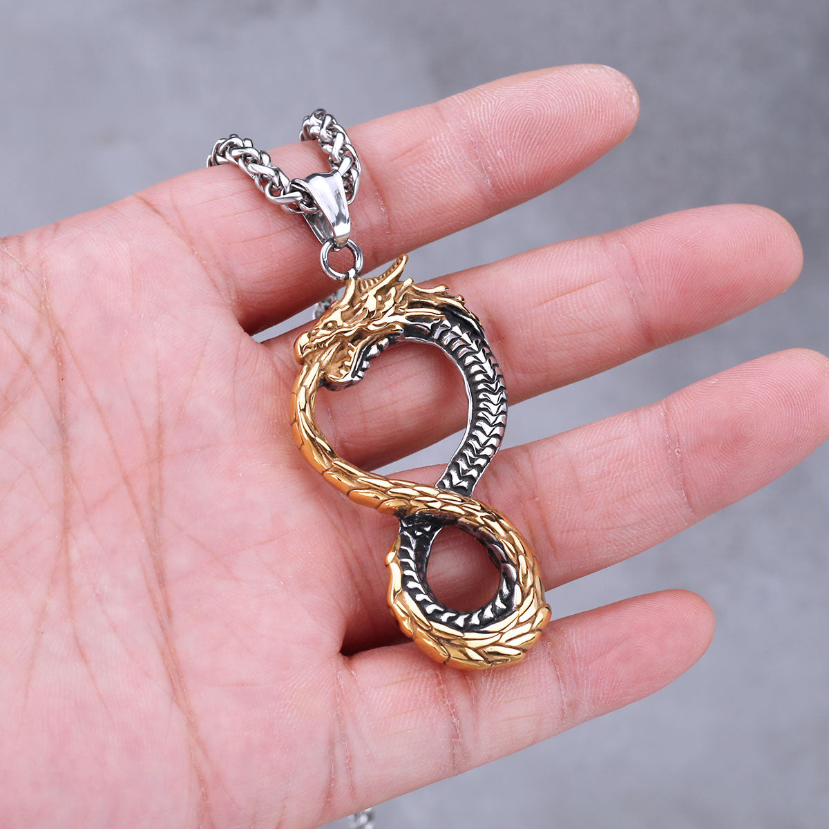 Unique Viking Dragon Necklace