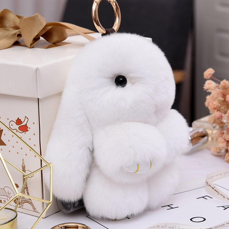 Adorable bunny key ring