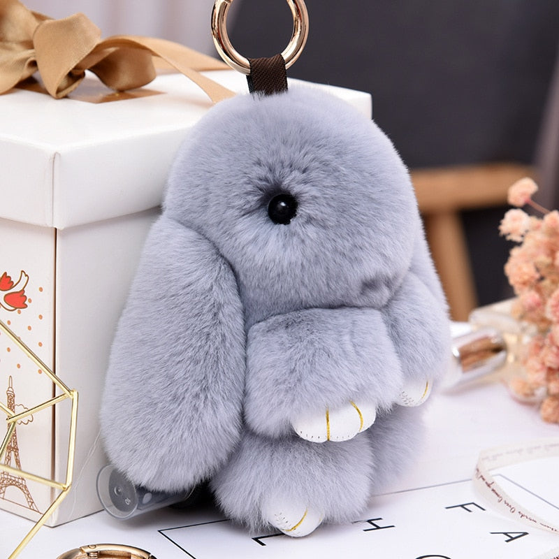 Adorable bunny key ring