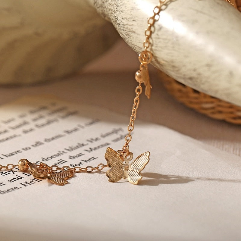 Elegant Fashion Butterfly Anklet - animalchanel