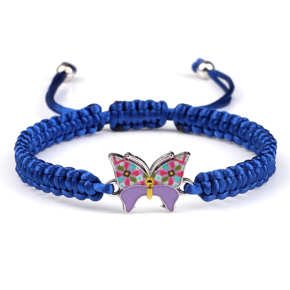 Cute Butterfly Handmade Braided Bracelet - animalchanel