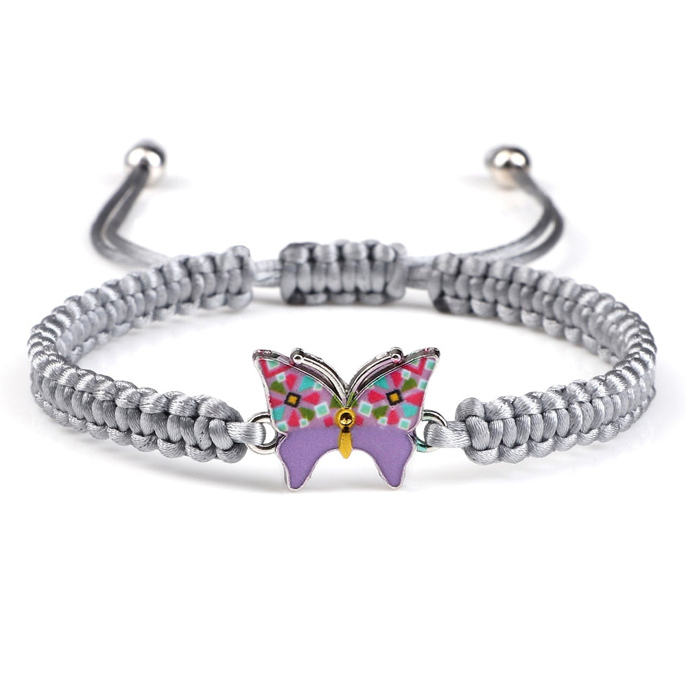 Cute Butterfly Handmade Braided Bracelet - animalchanel