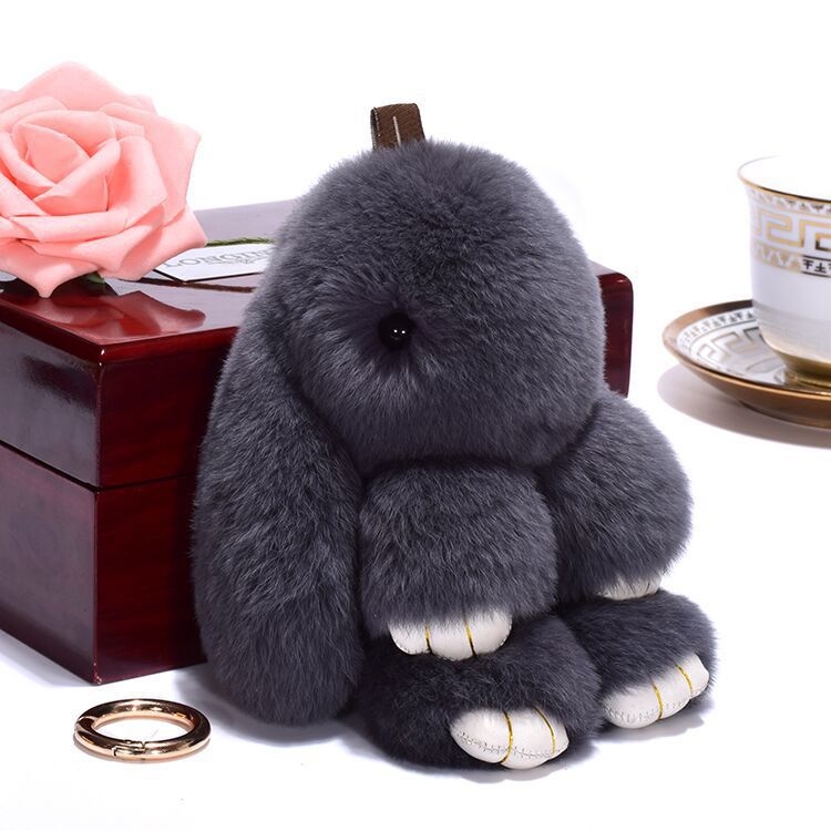 Adorable bunny key ring